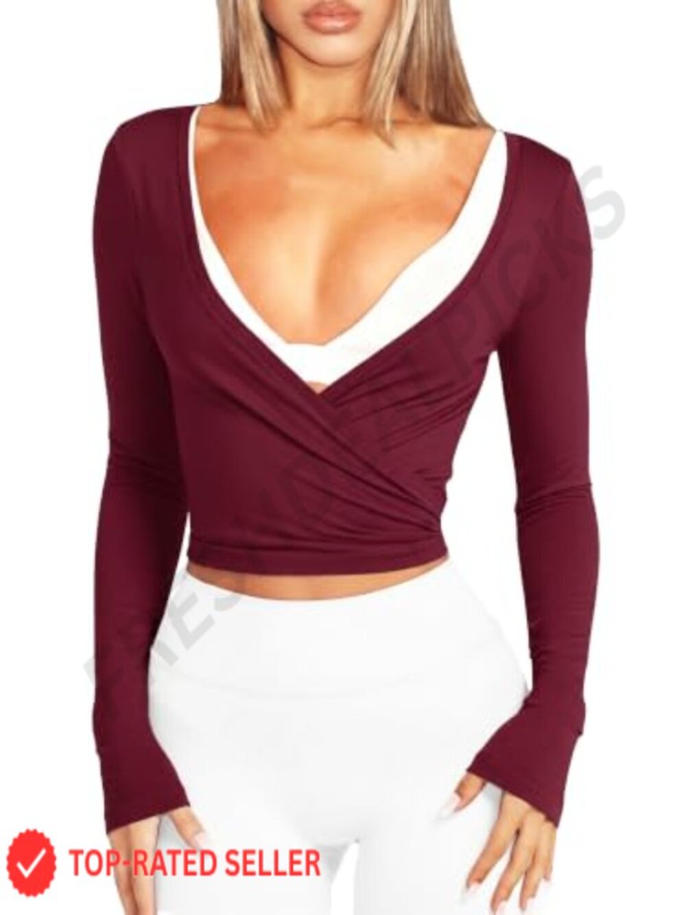Lightweight Stretchy Wrap Tie Front Cropped Cardigan Long Sleeve Yoga Top